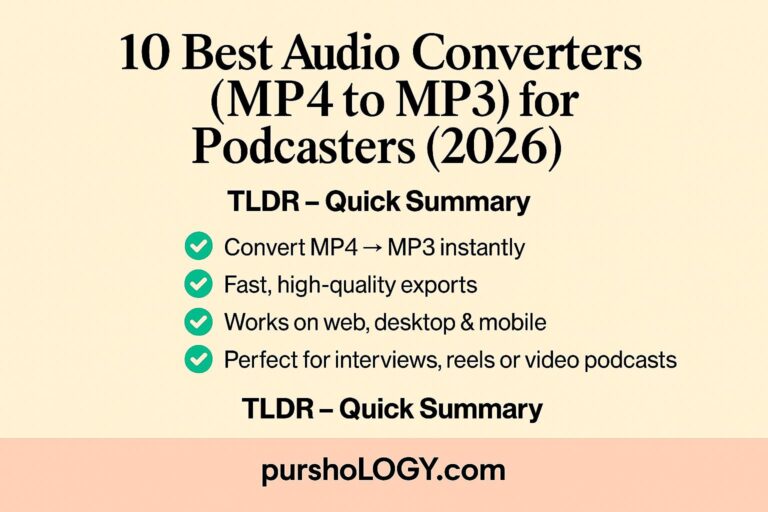 10 Best Audio Converters (MP4 to MP3) for Podcasters (2026)