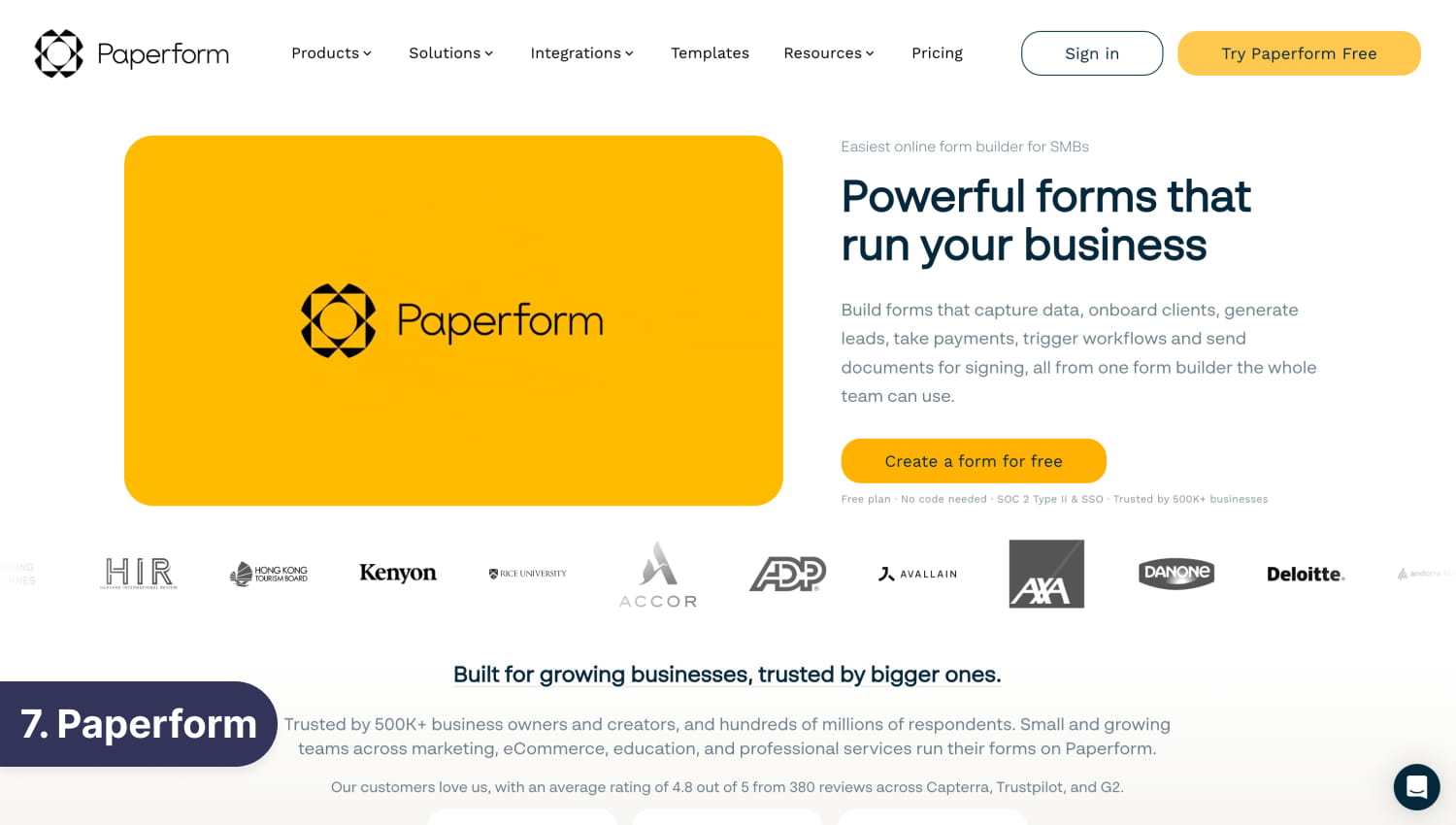 paperform jotform alternative
