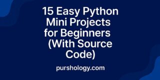 15 Easy Python Mini Projects for Beginners (With Source Code)