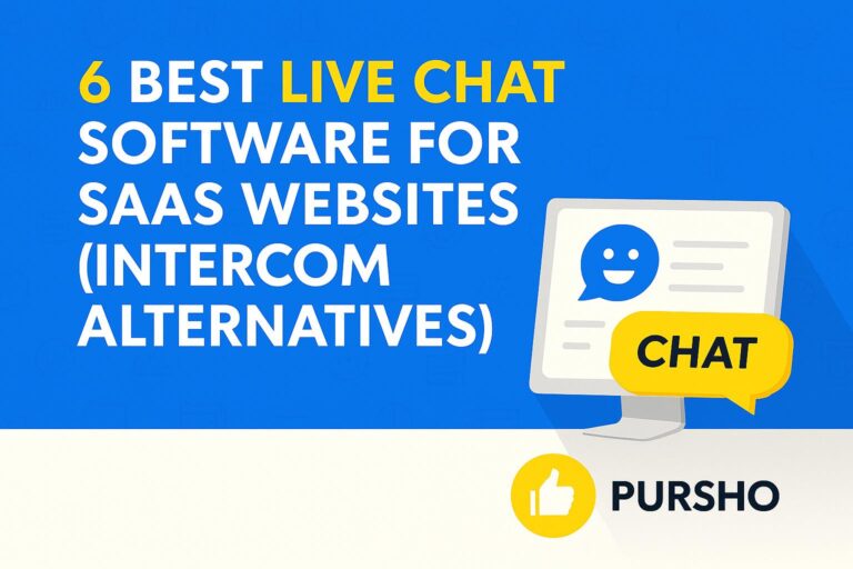 6 Best Live Chat Software for SaaS Websites (Intercom Alternatives) in 2026