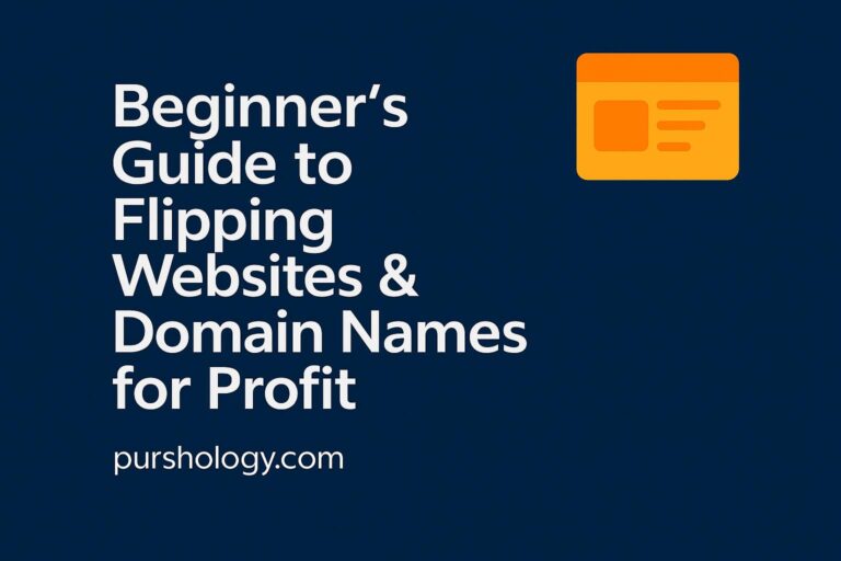 Beginner’s Guide to Flipping Websites & Domain Names for Profit (2026 Guide)