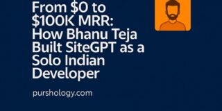 From $0 to $100K MRR: How Bhanu Teja Built SiteGPT as a Solo Indian Developer (2026 Case Study)