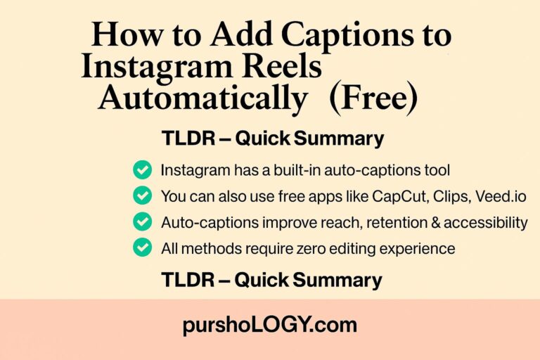 How to Add Captions to Instagram Reels Automatically (Free)