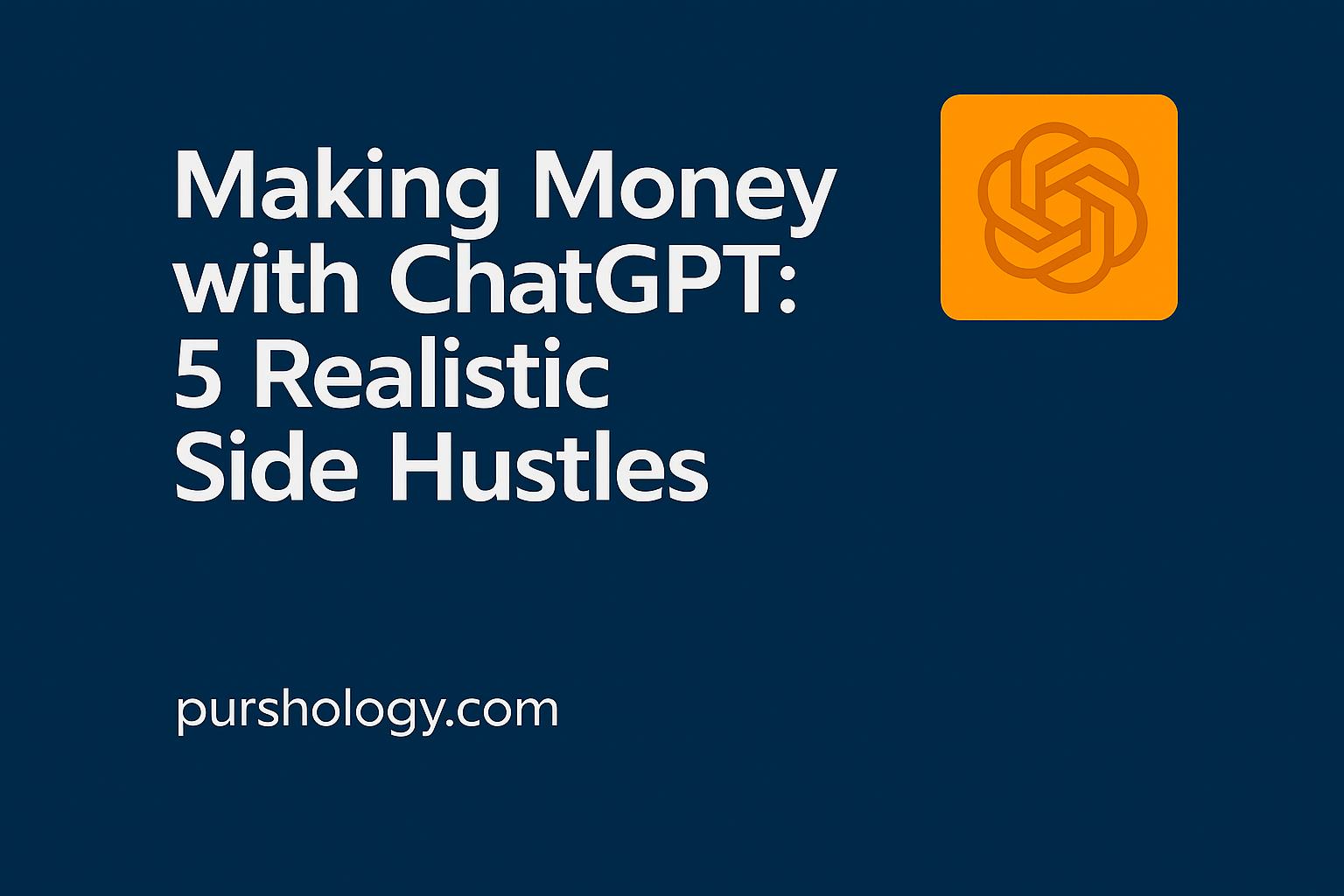 Making Money with ChatGPT: 5 Realistic Side Hustles (2026 Guide)