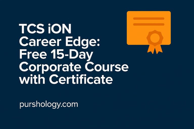 TCS iON Career Edge: Free 15‑Day Corporate Course with Certificate (2026 Guide)