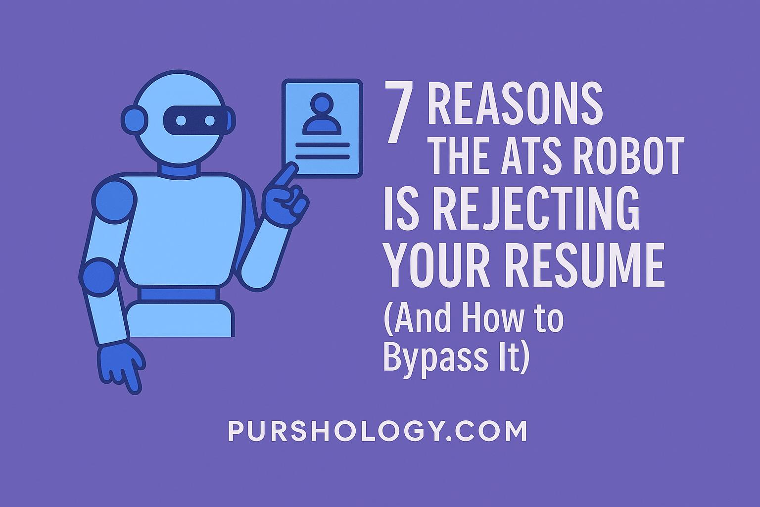 7 Reasons the ATS Robot Is Rejecting Your Resume (And How to Bypass It)
