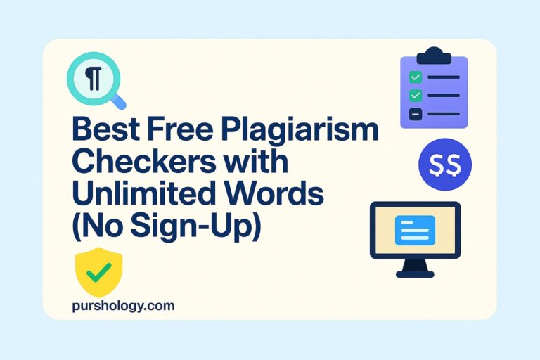 Best Free Plagiarism Checkers with Unlimited Words (No Sign-up)