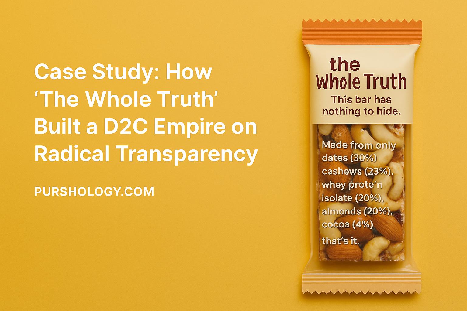 Case Study: How The Whole Truth Built a D2C Empire on Radical Transparency