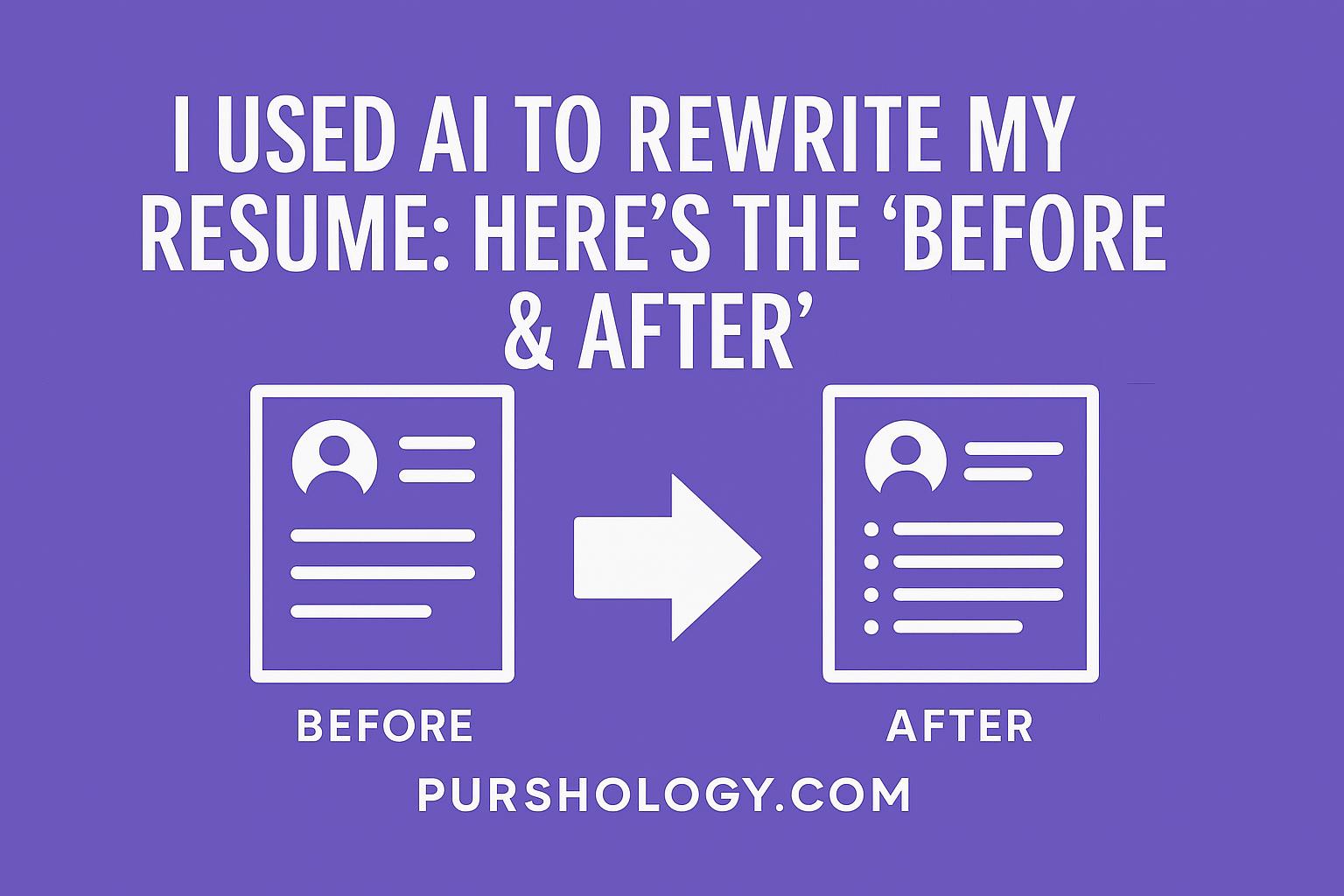 I Used AI to Rewrite My Resume: Here’s the ‘Before & After’ That Got Me More Interviews
