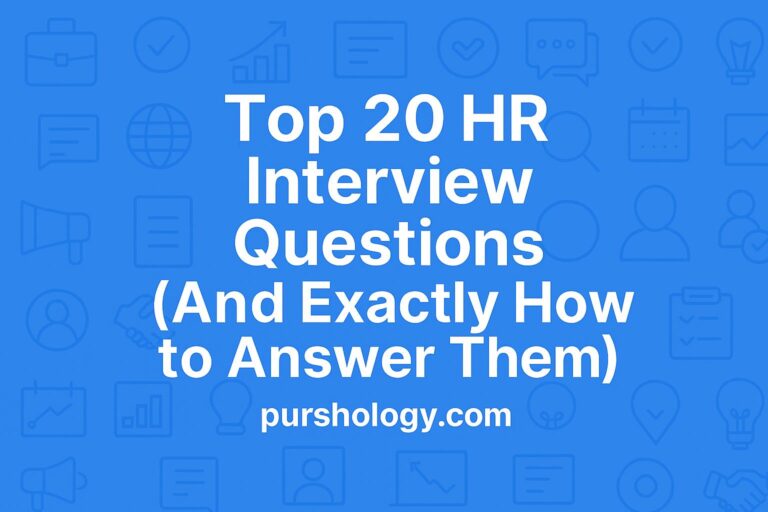 Top 20 HR Interview Questions (And Exactly How to Answer Them)