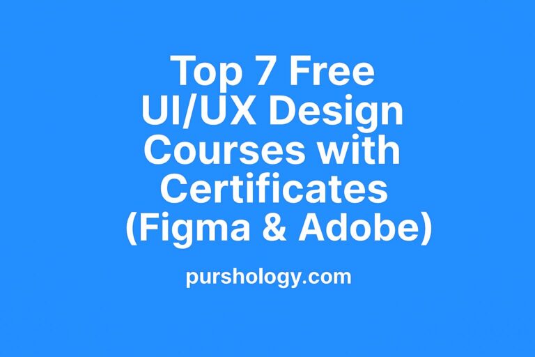 Top 7 Free UI/UX Design Courses with Certificates (Figma & Adobe) – 2026 Guide