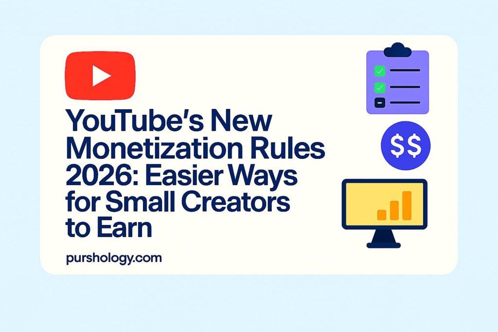 YouTube’s New Monetization Rules 2026: Easier Ways for Small Creators to Earn