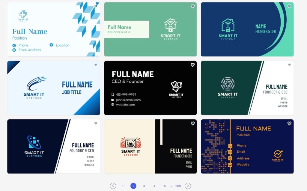 business card designs