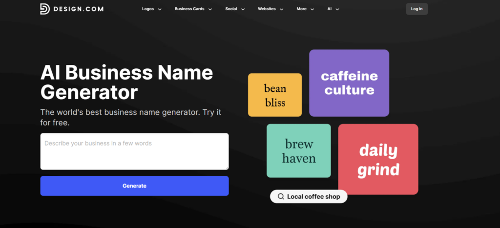 AI business name generator