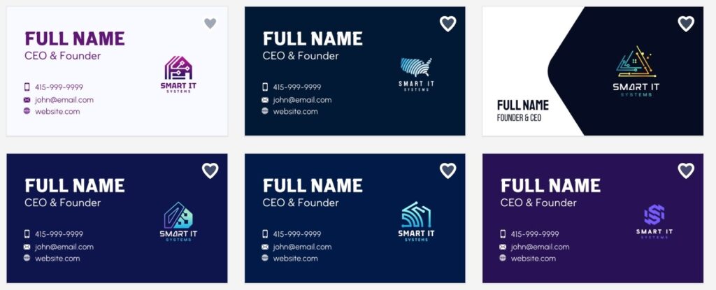 brandcrowd.com business cards