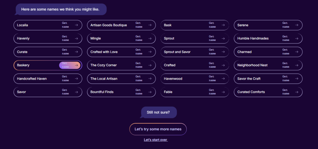 shopify instant business name generator