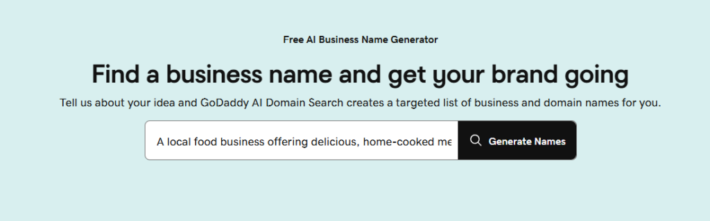 Free AI business name generator