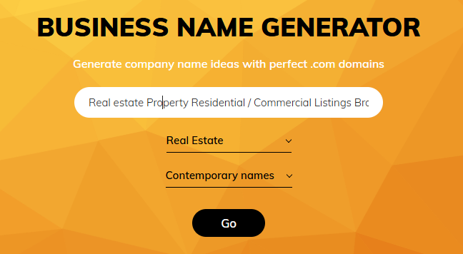 business name generator