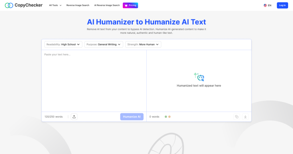 CopyChecker AI Humanizer screenshot 1
