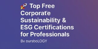 🌱 Free Corporate Sustainability & ESG Certifications for Professionals (2026 Guide)