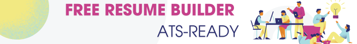 Free Resume Builder ATS-ready Banner 750x90 - purshoLOGY Free Resume Builder ATS-ready Banner 750x90