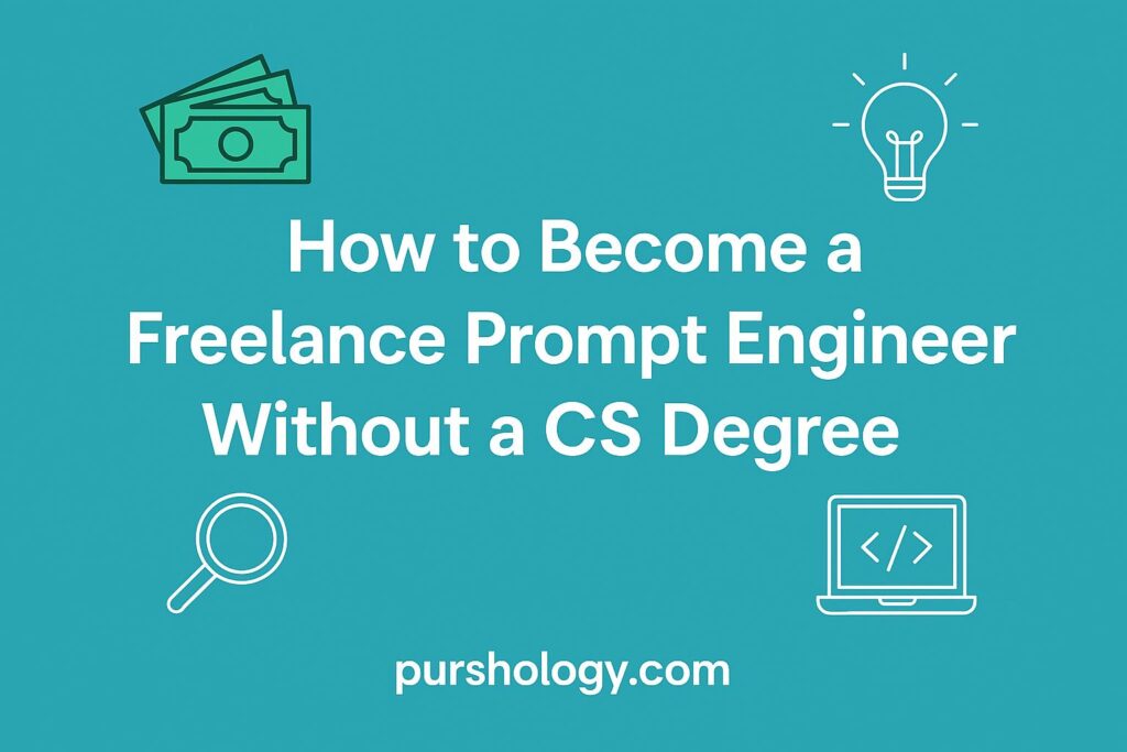 How to Become a Freelance Prompt Engineer Without a CS Degree (Even If You’re Starting from Zero)