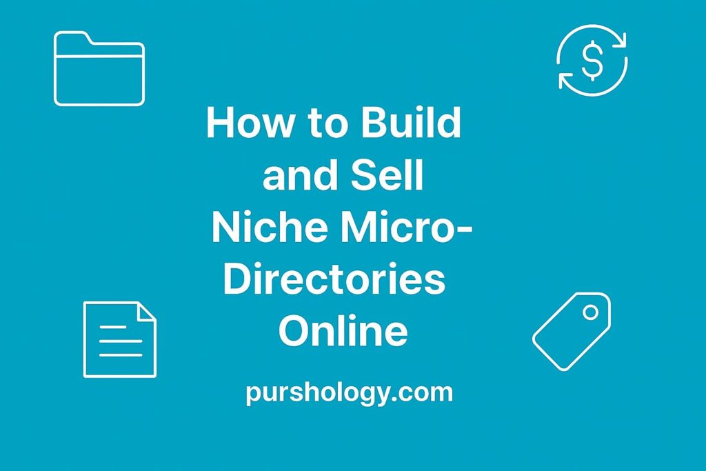 How to Build and Sell Niche Micro-Directories Online (Step-by-Step Playbook)