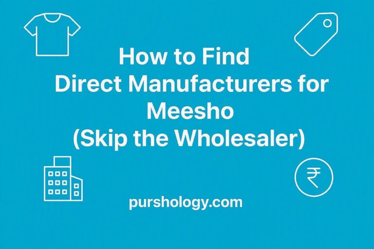 How to Find Direct Manufacturers for Meesho