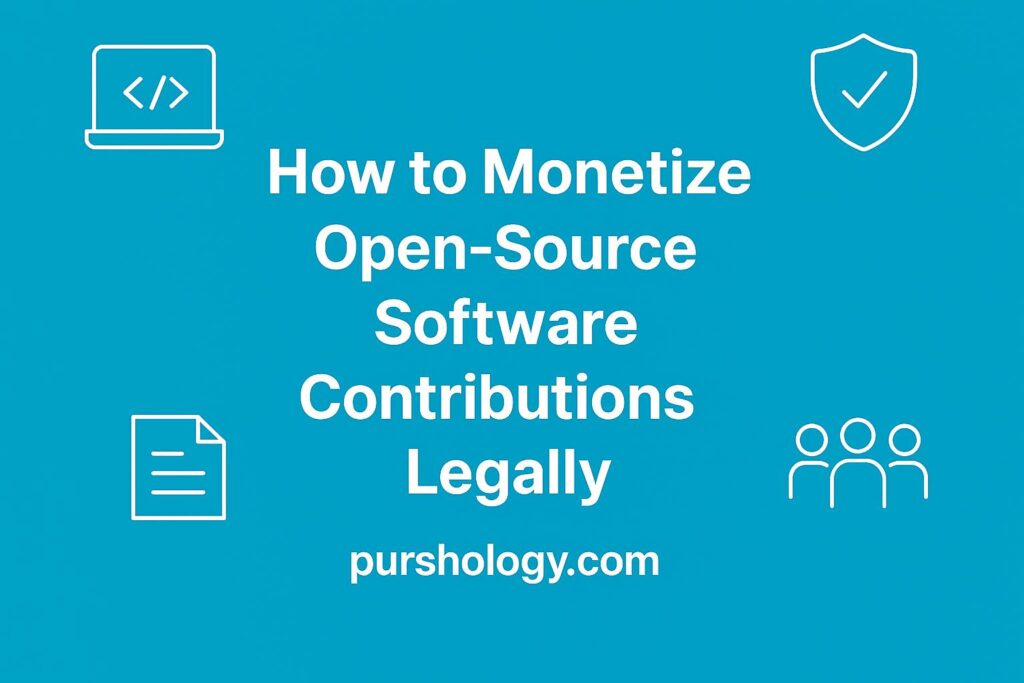 How to Monetize Open-Source Software Contributions Legally (Without Compromising Ethics)