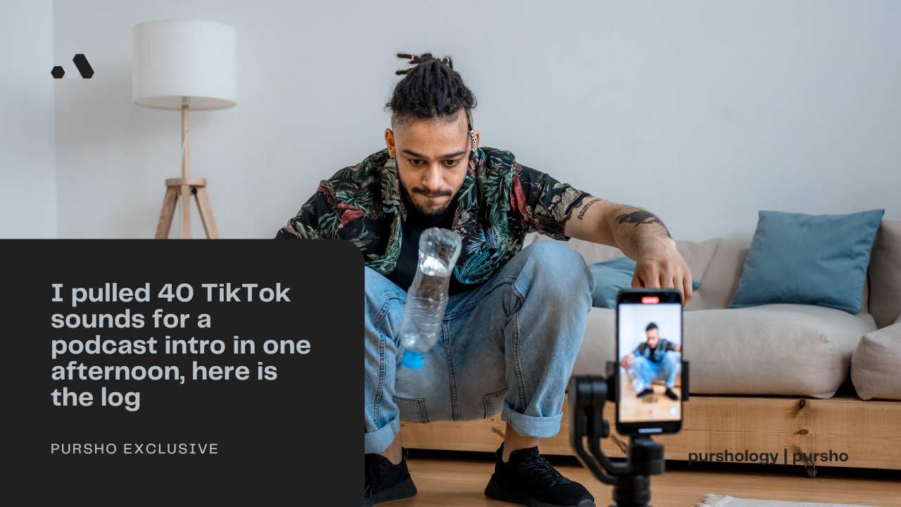 I pulled 40 TikTok sounds for a podcast intro in one afternoon, here is the log