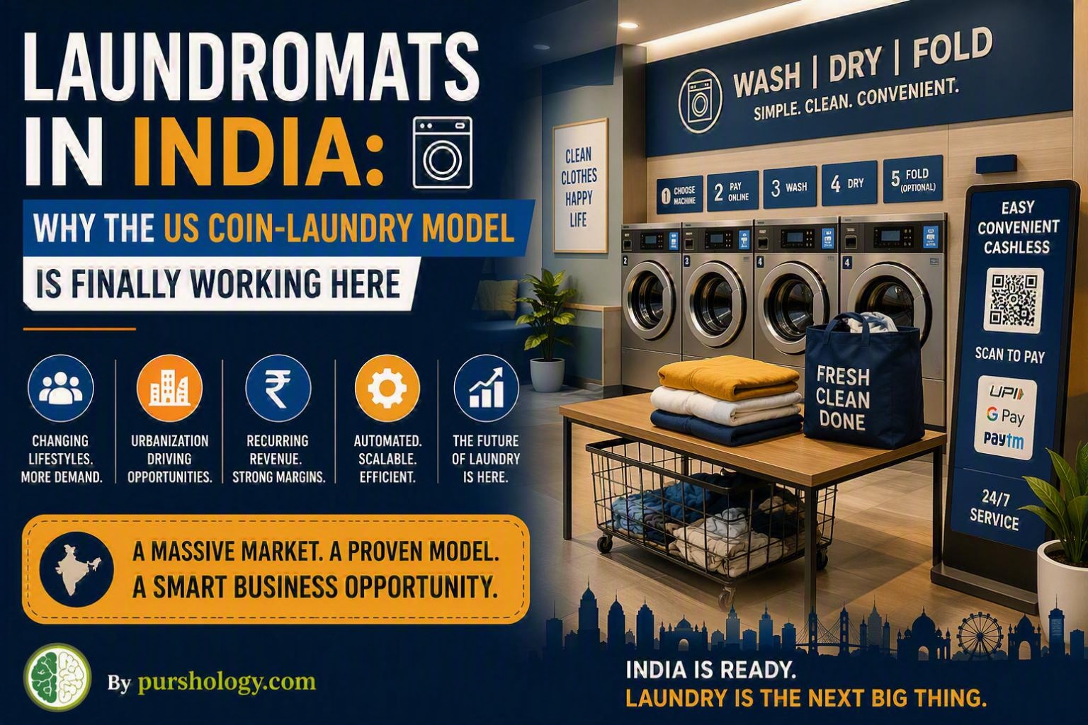 Laundromats in India: Why the US Coin-Laundry Model Is Finally Working Here