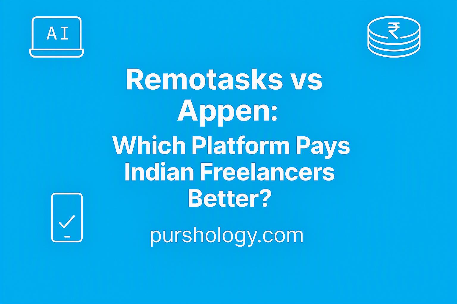 Remotasks vs Appen: Which Platform Pays Indian Freelancers Better in 2026?