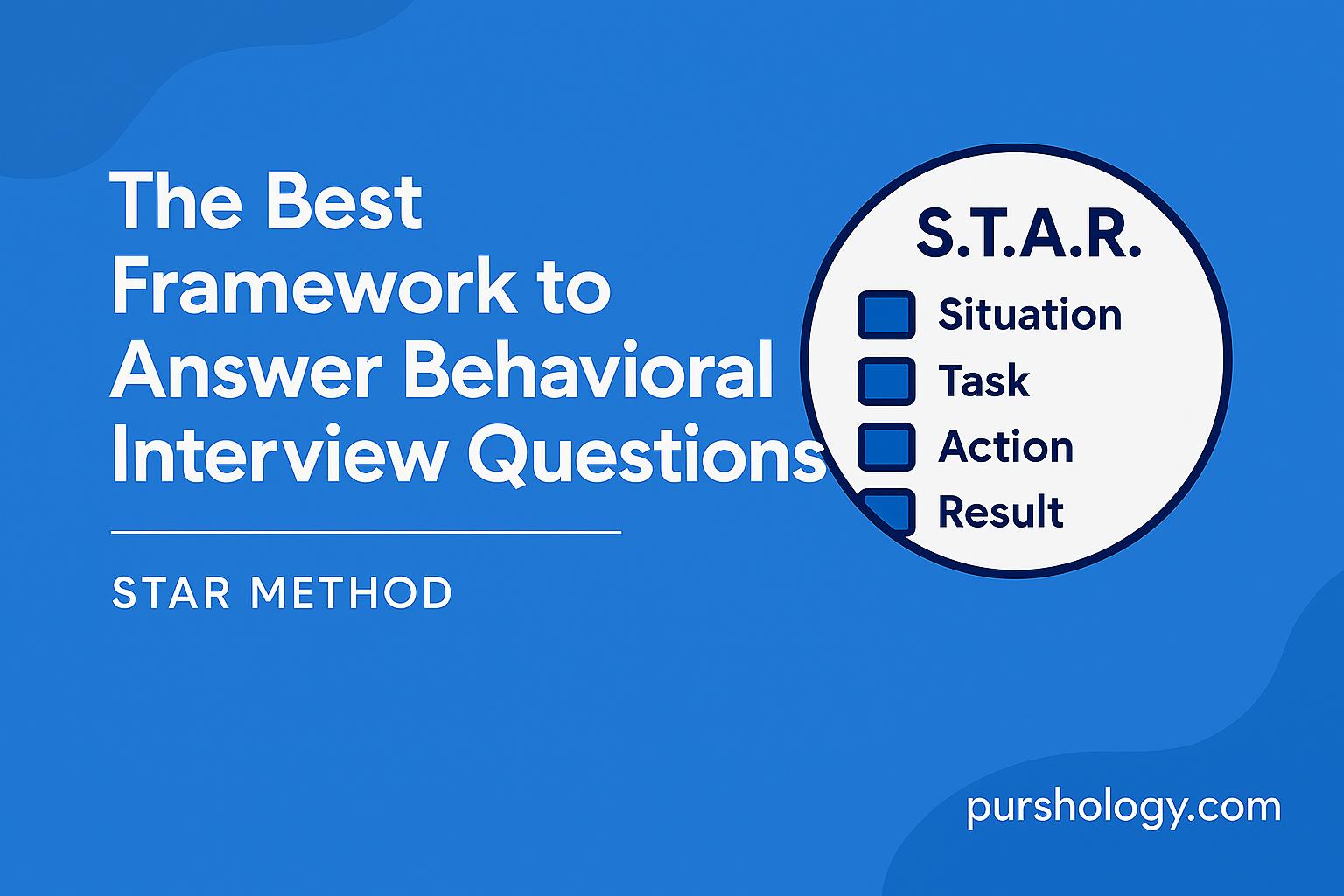 The Best Framework to Answer Behavioral Interview Questions (STAR Method)