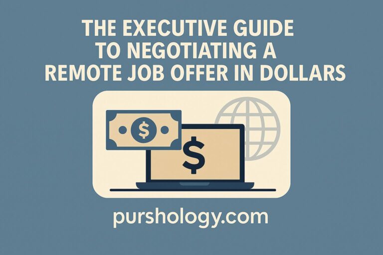 The Executive Guide to Negotiating a Remote Job Offer in Dollars