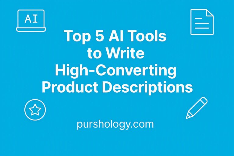 Top 5 AI Tools to Write High-Converting Product Descriptions (2026 Guide)