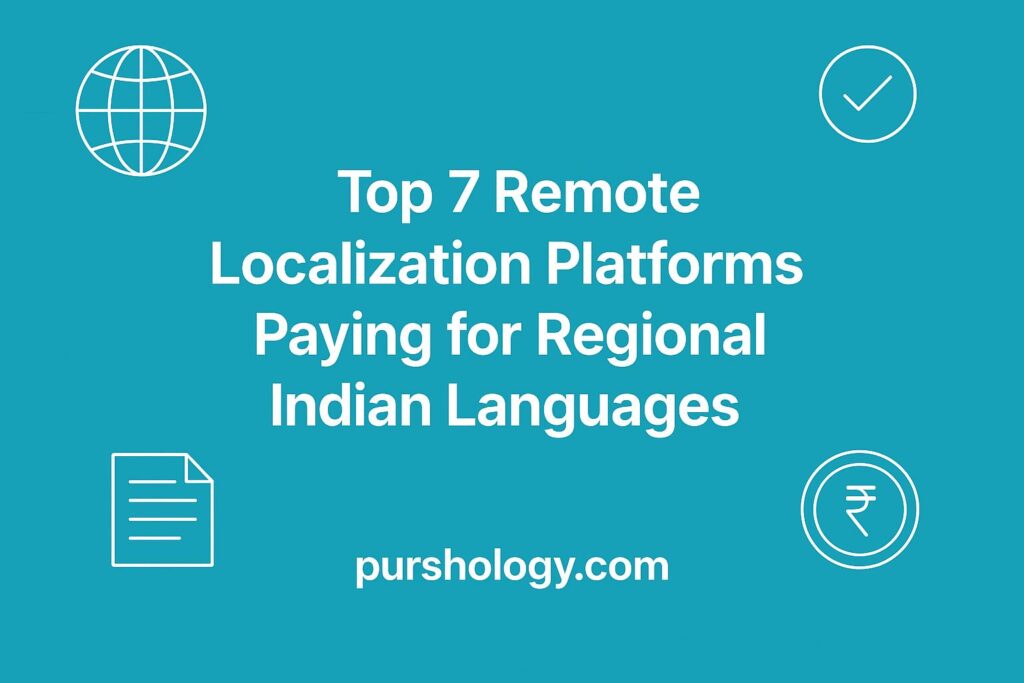 Top 7 Remote Localization Platforms Paying for Regional Indian Languages