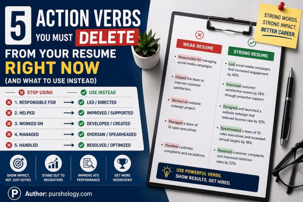 5 Action Verbs You Must Delete From Your Resume Right Now (And What to Use Instead)