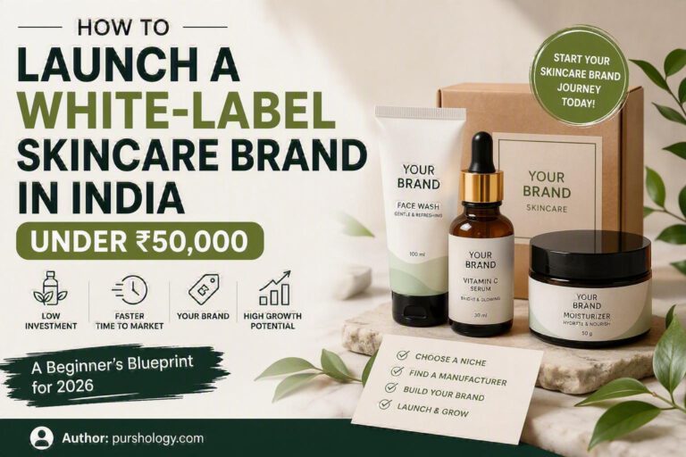 How to Launch a White-Label Skincare Brand in India Under ₹50,000: A Beginner’s Blueprint for 2026