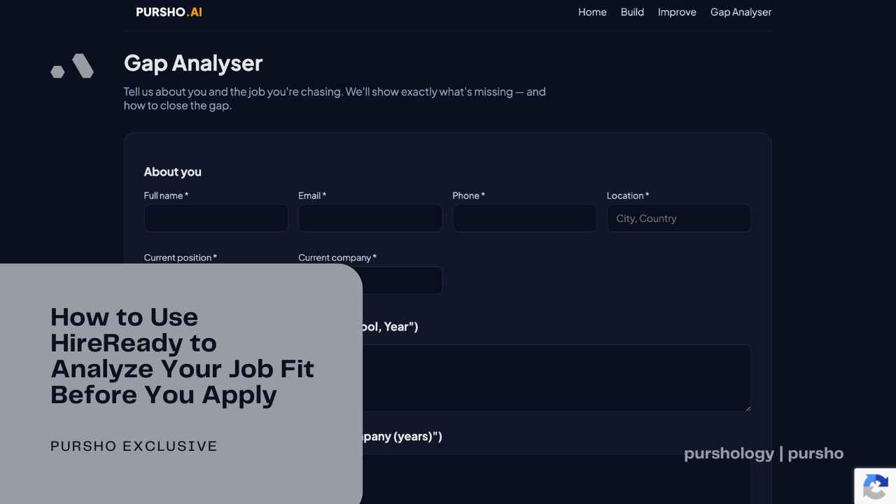 How to Use HireReady to Analyze Your Job Fit Before You Apply