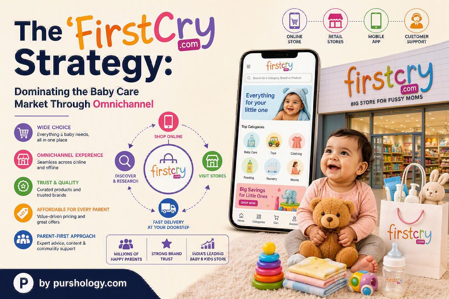 The FirstCry Strategy- Dominating the Baby Care Market Through Omnichannel Excellence - purshoLOGY The FirstCry Strategy: Dominating the Baby Care Market Through Omnichannel Excellence