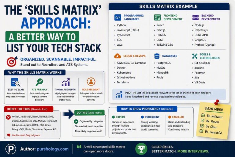 The 'Skills Matrix' Approach: A Better Way to List Your Tech Stack