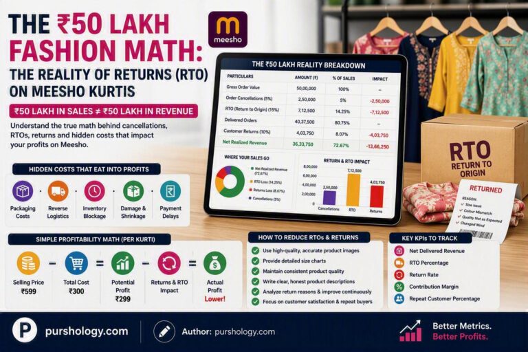 The ₹50 Lakh Fashion Math: The Reality of Returns (RTO) on Meesho Kurtis