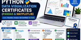 Top Free Python Data Visualization Certificates (Pandas & Matplotlib)