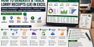 Transport & Logistics Jobs: How to Generate and Track Lorry Receipts (LR) in Excel