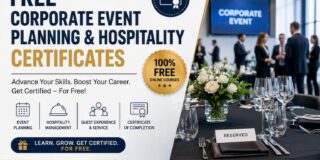 Free Corporate Event Planning & Hospitality Certificates: Boost Your Career Without Spending a Rupee