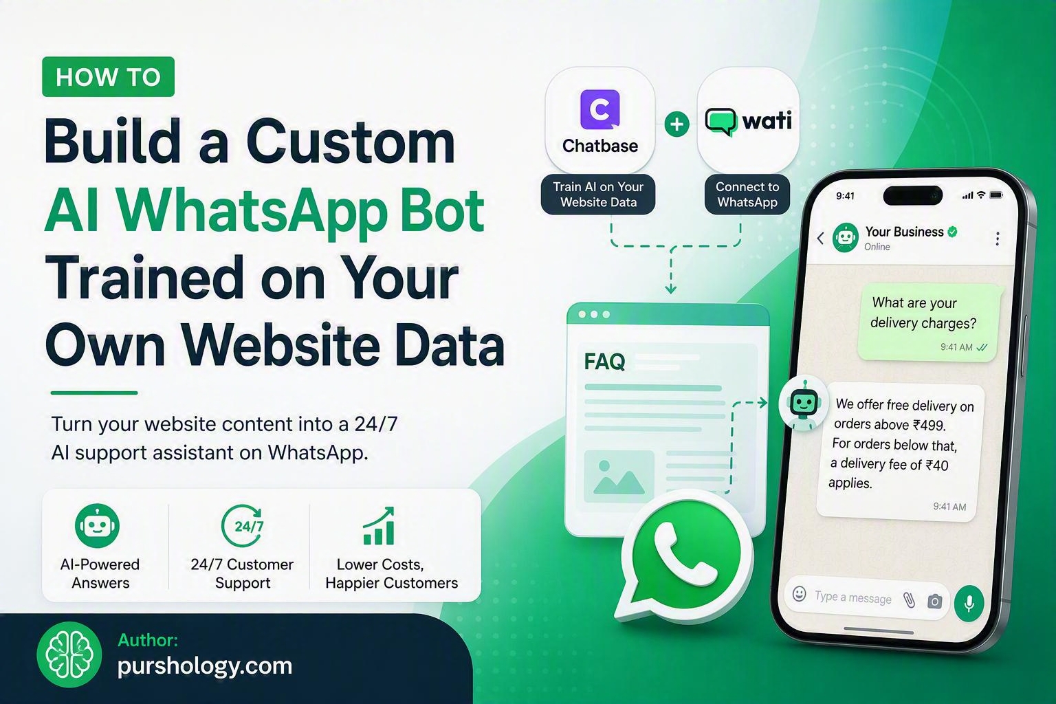 How to Build a Custom AI WhatsApp Bot Trained on Your Own Website Data - purshoLOGY How to Build a Custom AI WhatsApp Bot Trained on Your Own Website Data