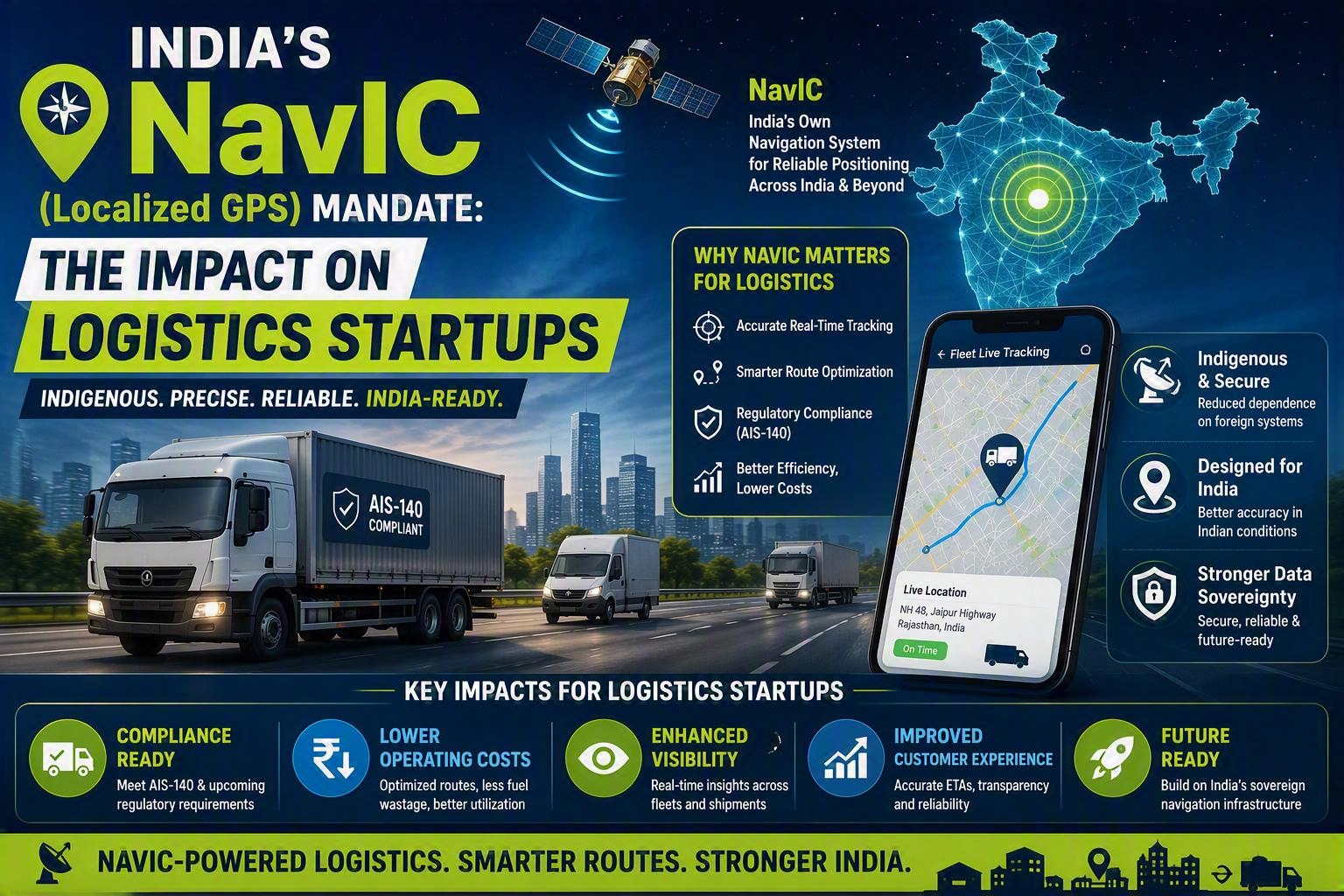 Indias NavIC Localized GPS Mandate- The Impact on Logistics Startups - purshoLOGY India's NavIC (Localized GPS) Mandate: The Impact on Logistics Startups