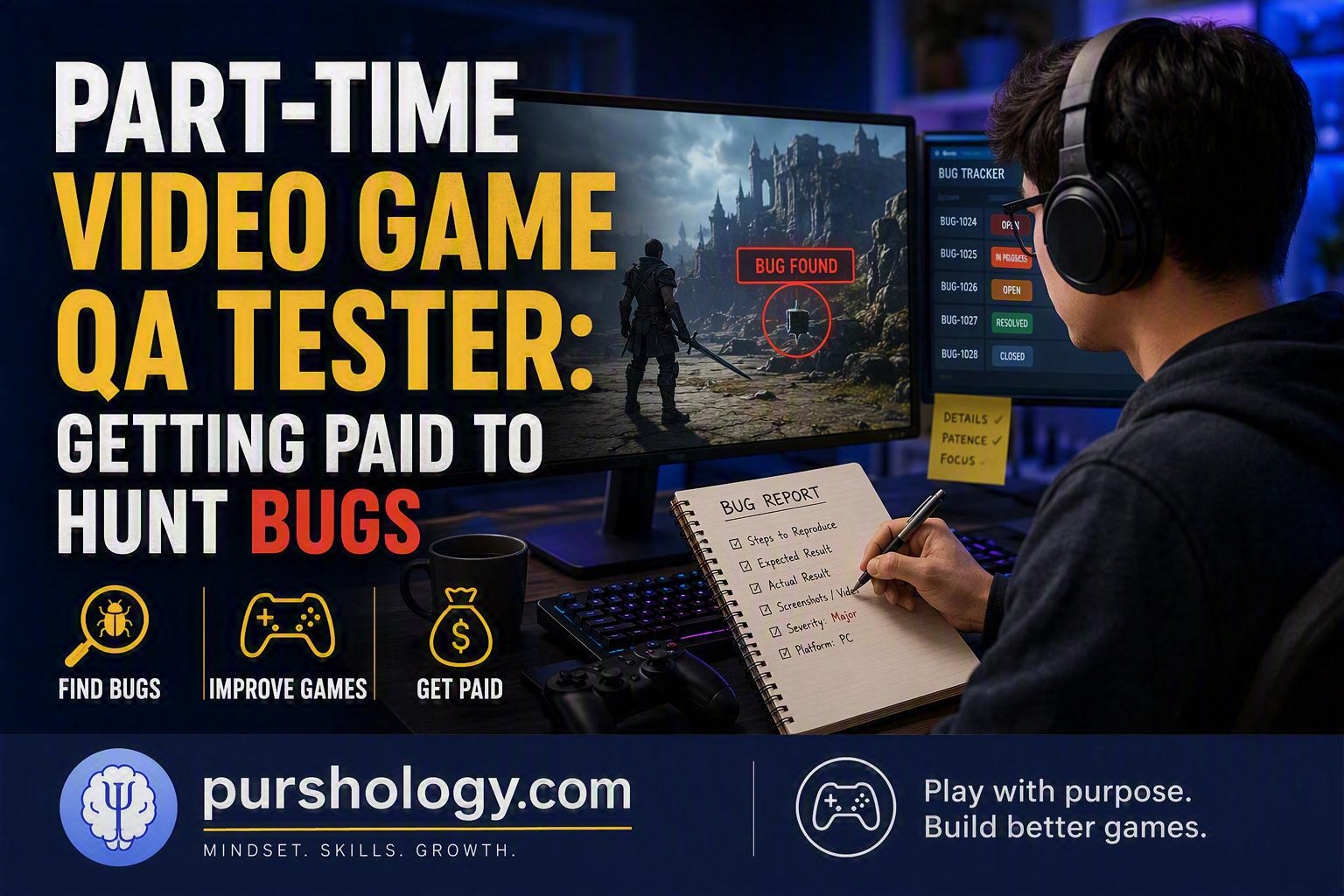 Part-Time Video Game QA Tester- Getting Paid to Hunt Bugs and Shape Better Games - purshoLOGY Part-Time Video Game QA Tester: Getting Paid to Hunt Bugs and Shape Better Games