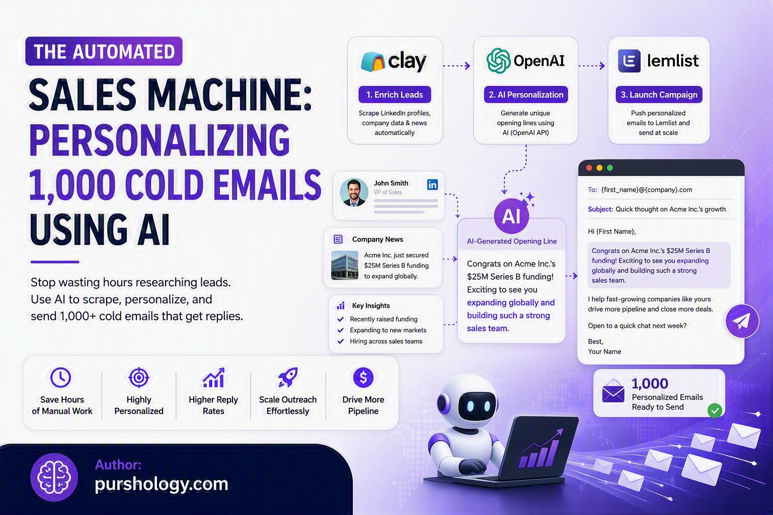The Automated Sales Machine: Personalizing 1,000 Cold Emails Using AI