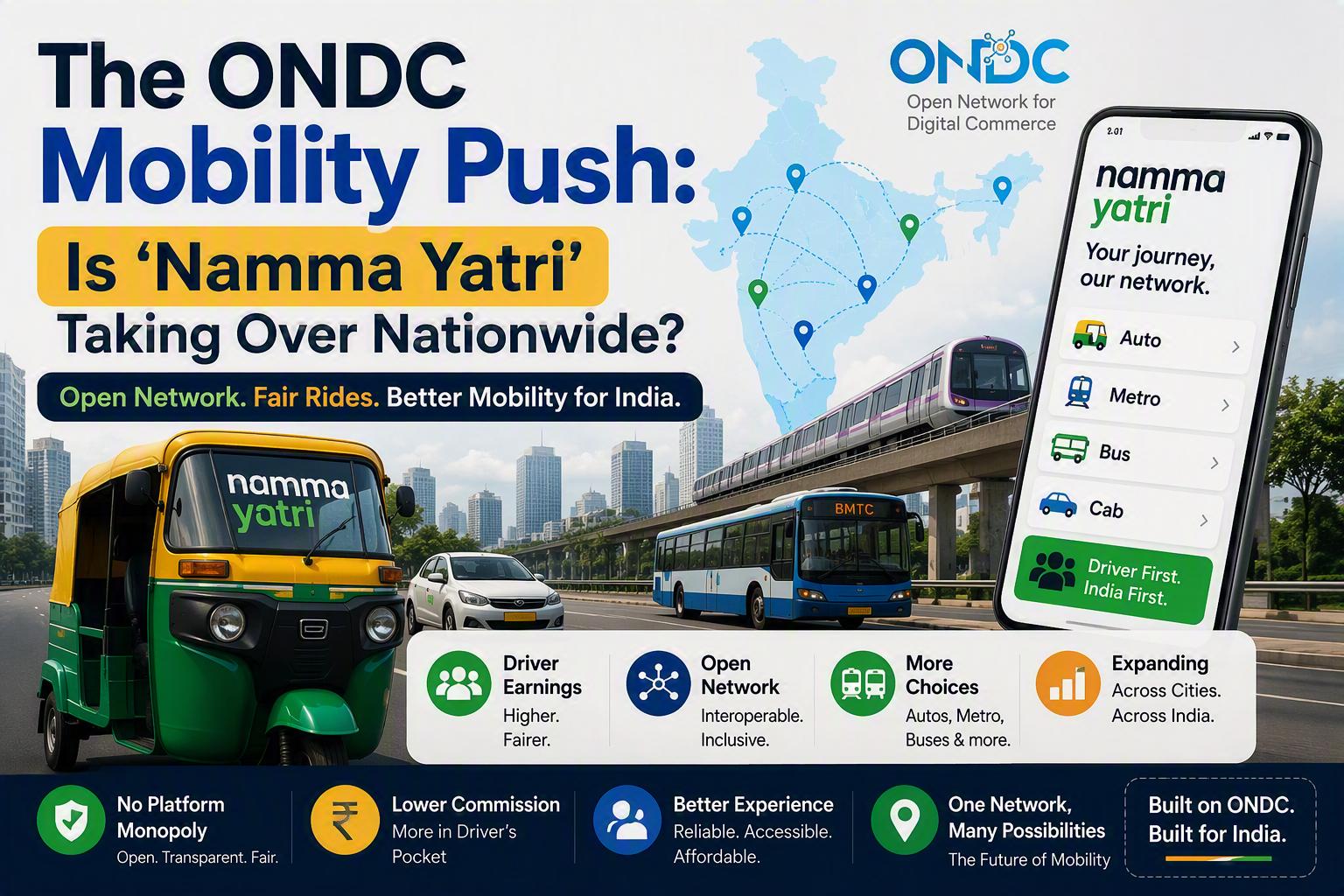 The ONDC Mobility Push- Is Namma Yatri Taking Over Nationwide - purshoLOGY The ONDC Mobility Push: Is Namma Yatri Taking Over Nationwide?